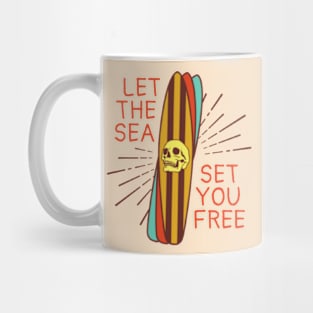 Let the sea set you free Mug